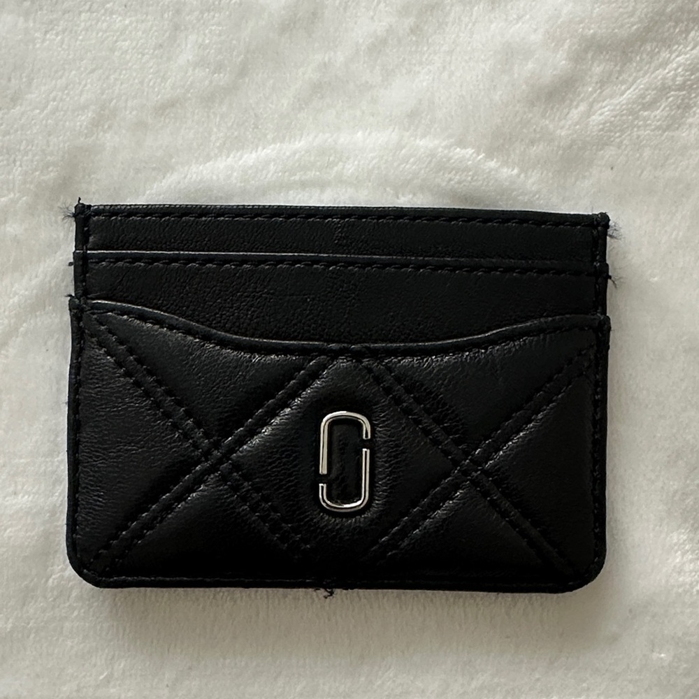 Marc Jacobs Black Quilted Card Holder
